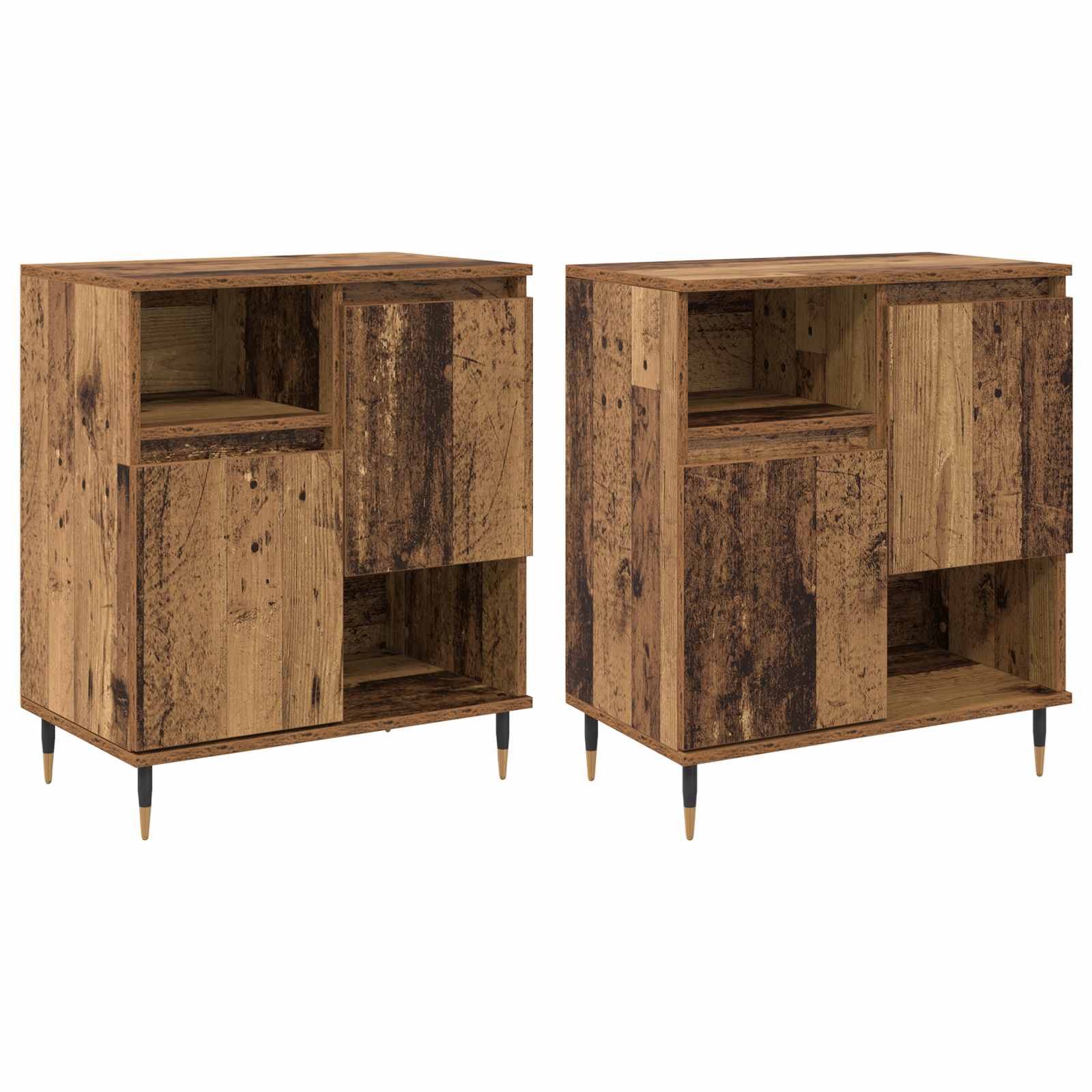 Tableros Lateral 2 pcs Madera vieja