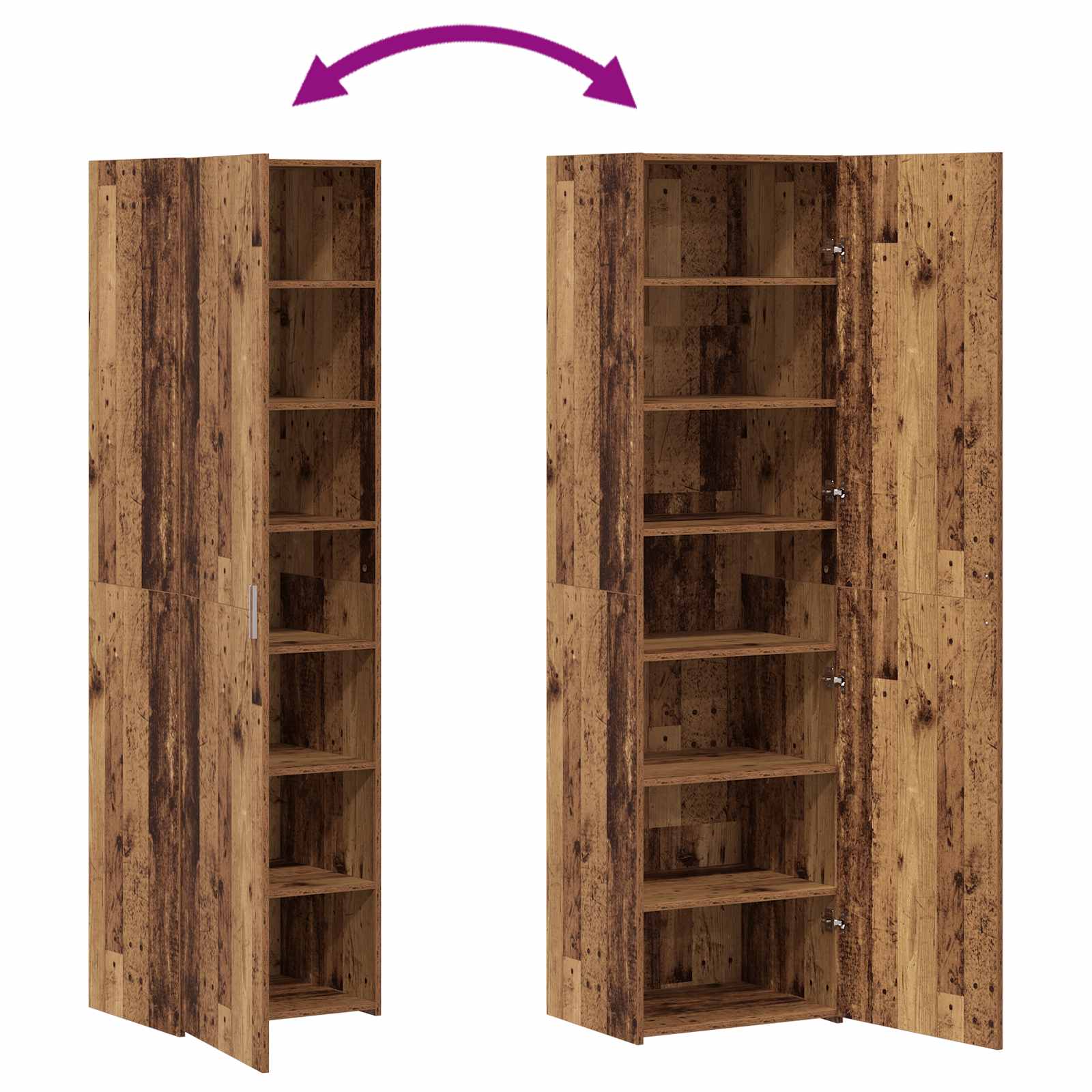 Aparador 3 pcs Madera vieja