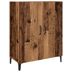 Aparador alto 2 pcs Madera envejecida Madera de ingeniería