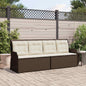Garden bench Beige synthetic rattan