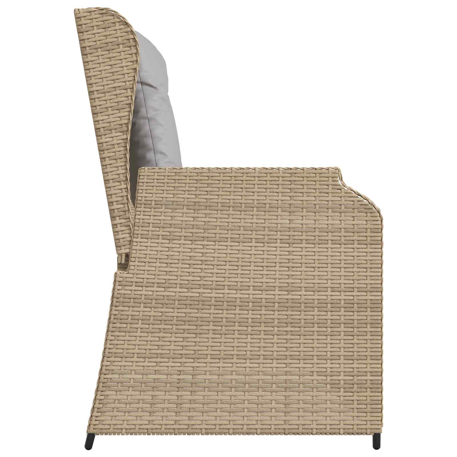 Banco de jardín Beige ratán sintético