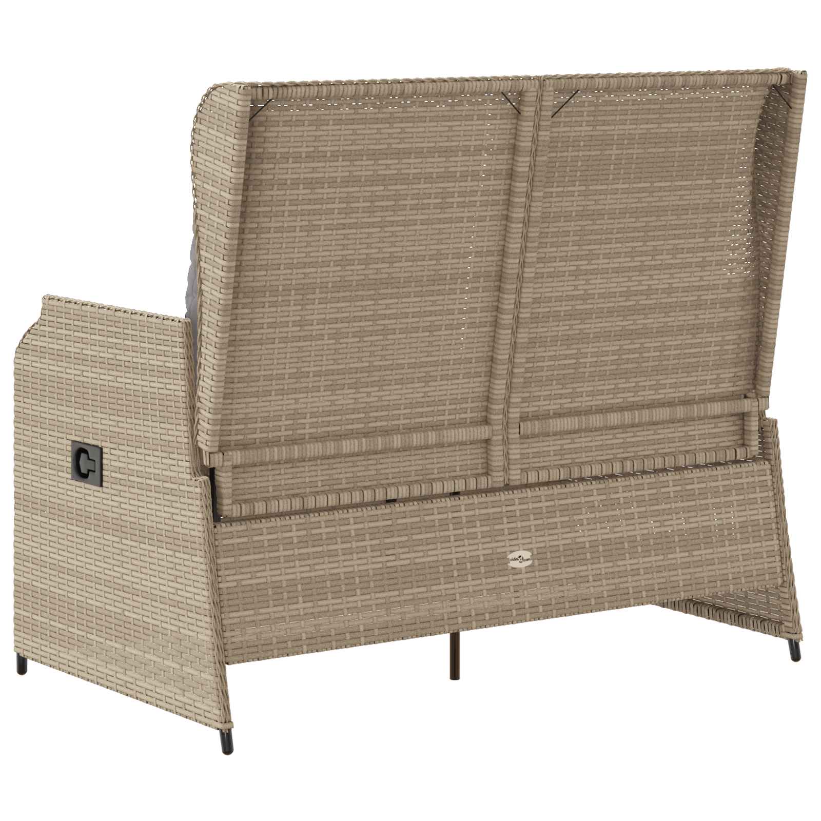 Banco de jardín Beige ratán sintético