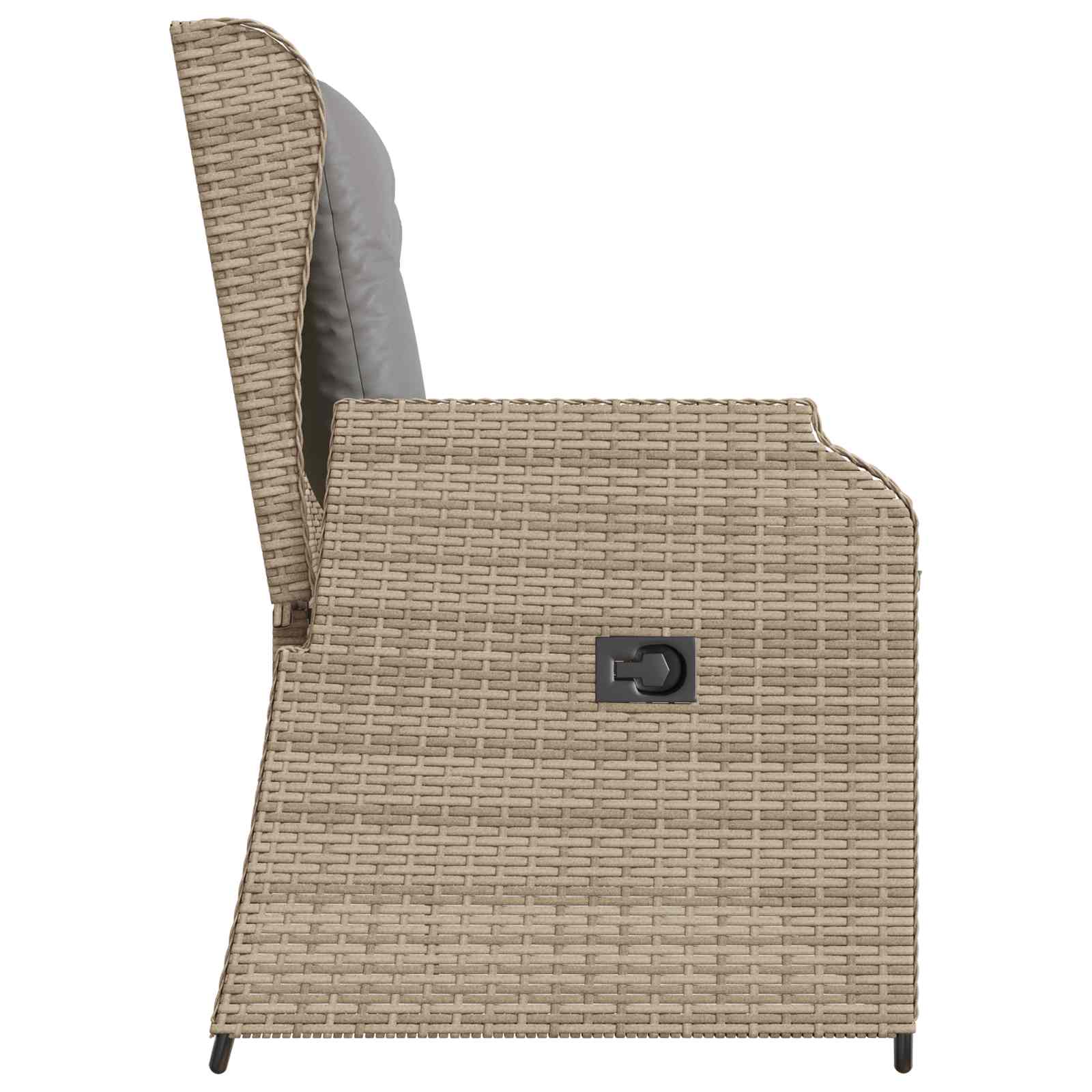 Banco de jardín Beige ratán sintético