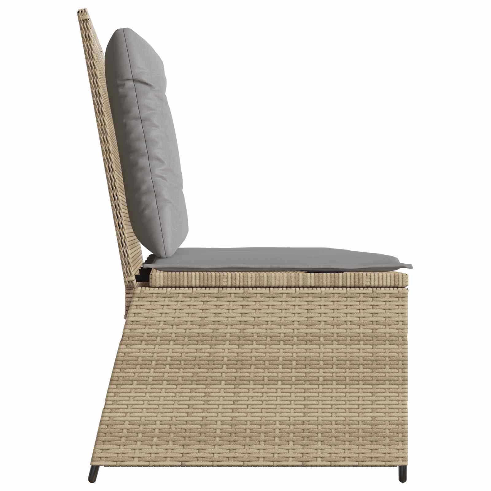 Banco de jardín Beige ratán sintético