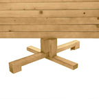 Árbol de Navidad de madera Marrón 120 cm Madera maciza de pino