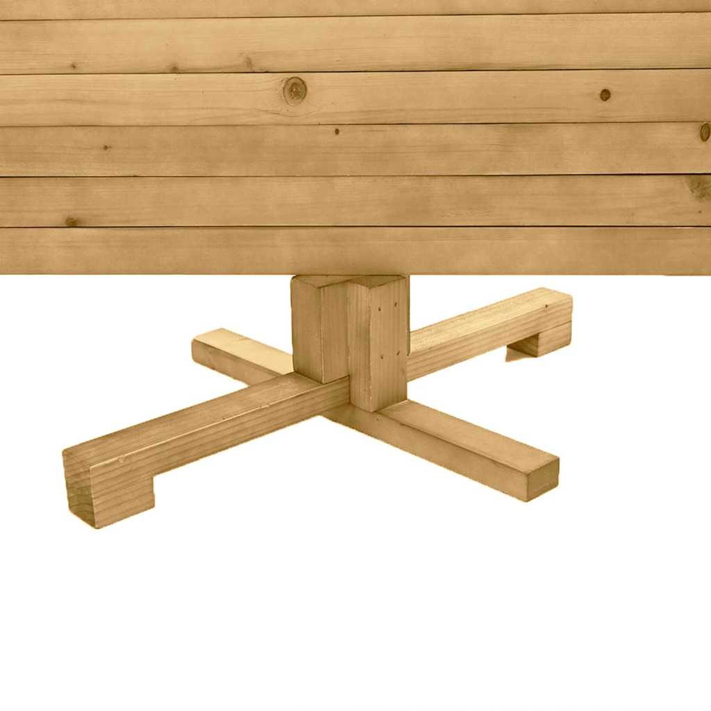 Árbol de Navidad de madera Marrón 120 cm Madera maciza de pino