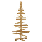 Árbol de Navidad de madera Marrón 120 cm Madera maciza de pino