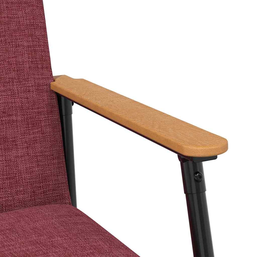 sillón Rojo vino tela