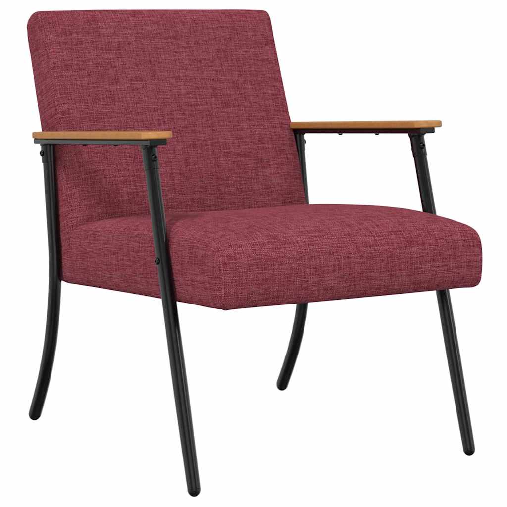 sillón Rojo vino tela