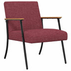 sillón Rojo vino tela