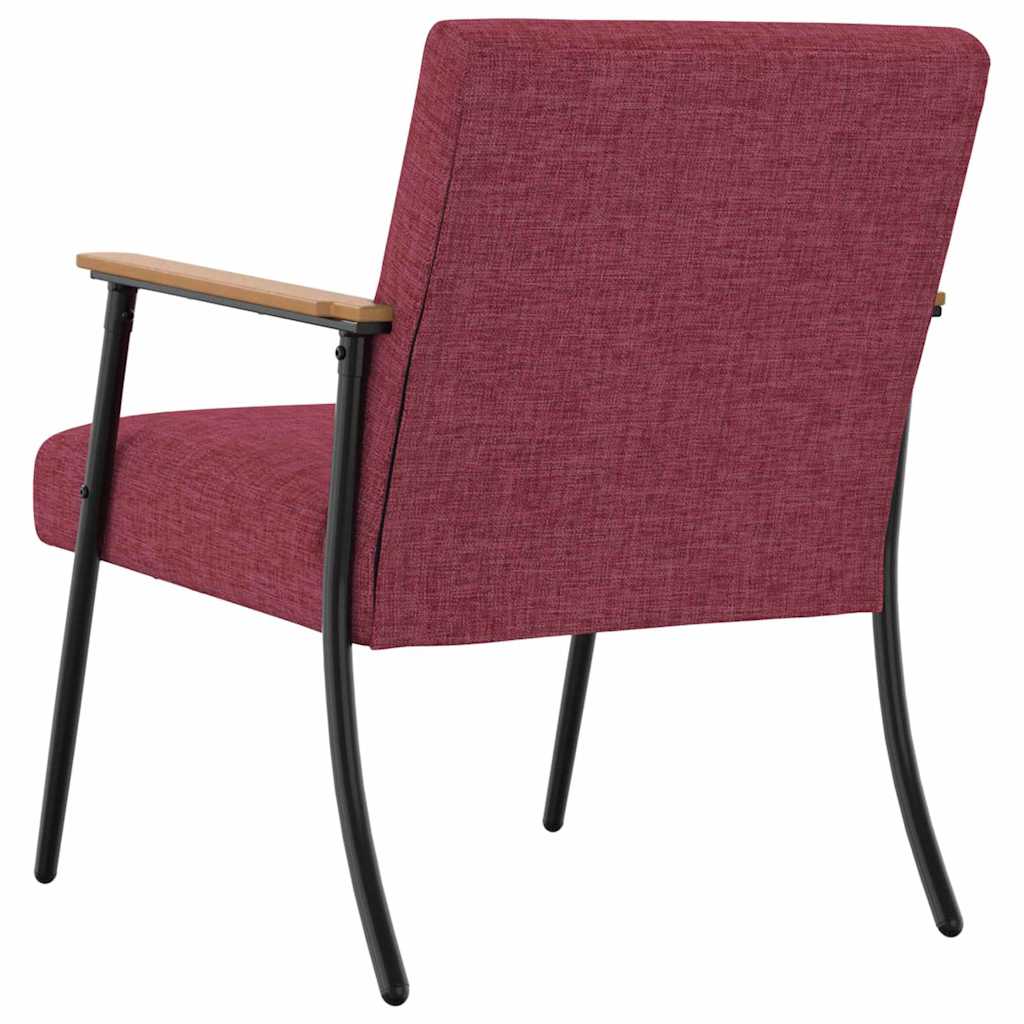 sillón Rojo vino tela