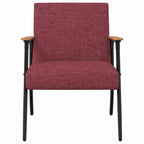 sillón Rojo vino tela