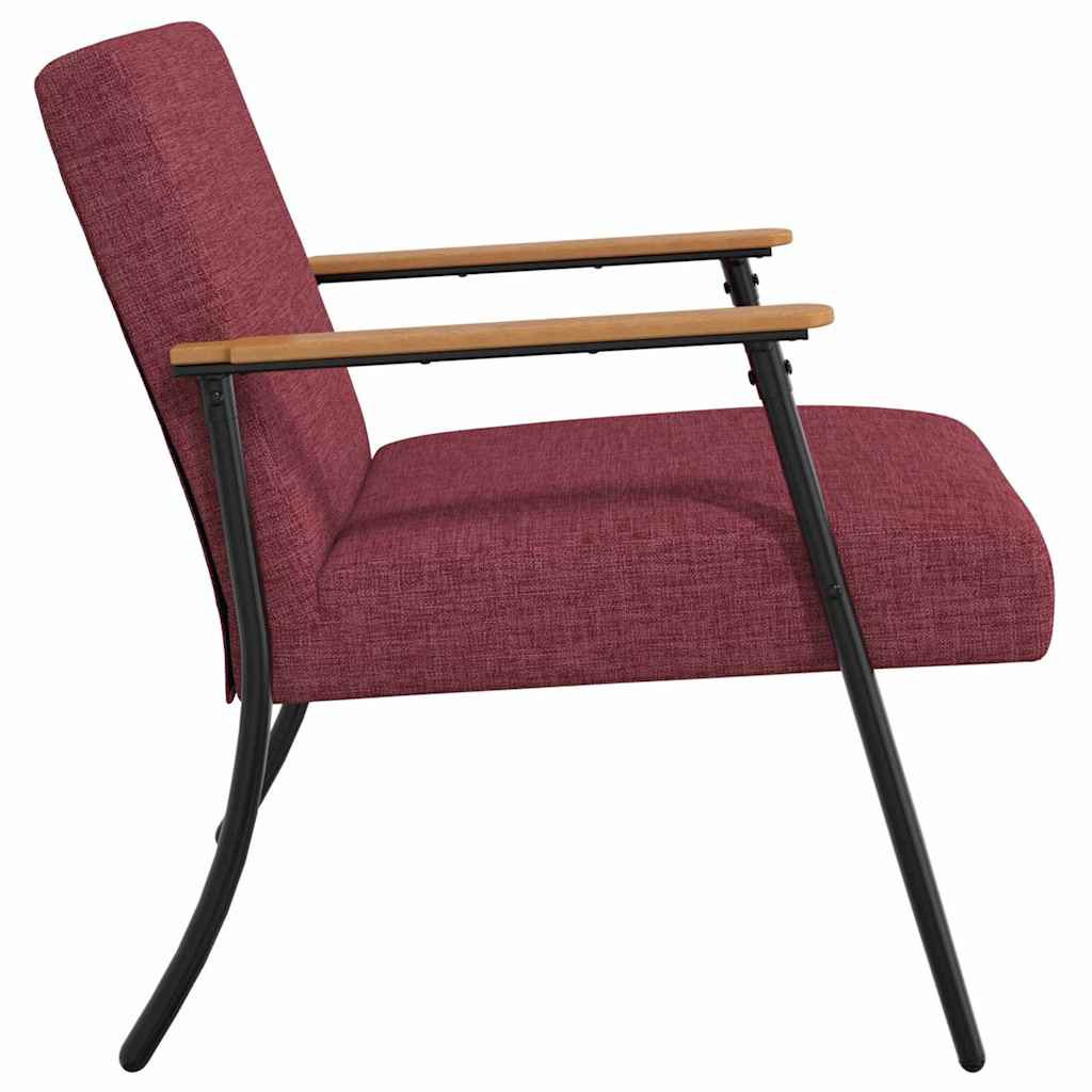 sillón Rojo vino tela