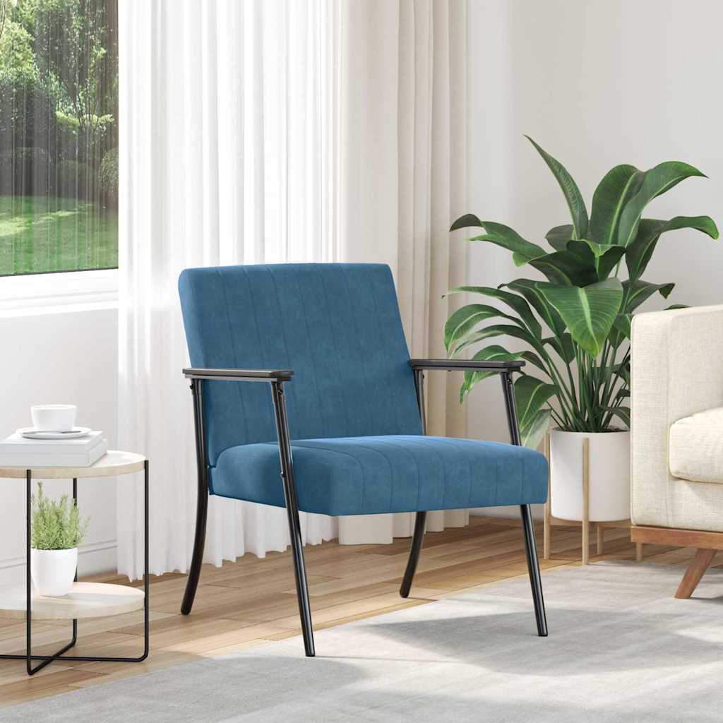 Poltrona Amarela 59 x 75 x 78 cm Veludo