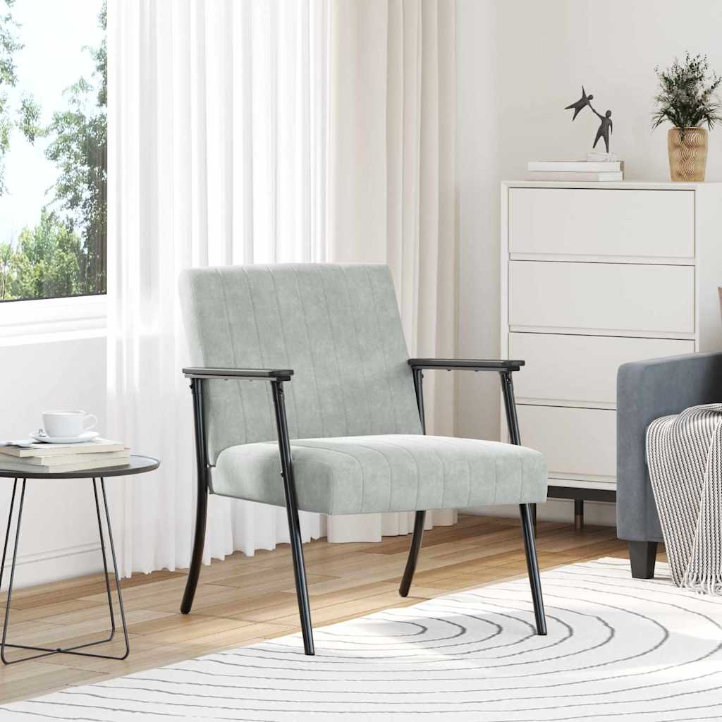 Poltrona Amarela 59 x 75 x 78 cm Veludo