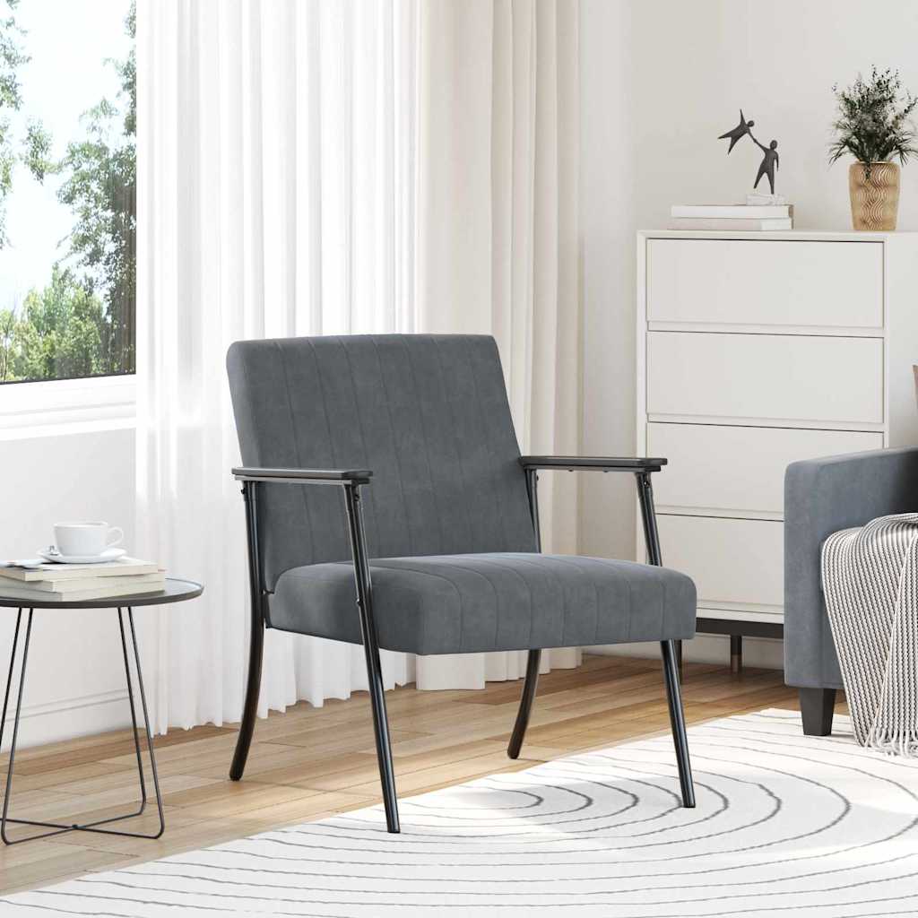 Poltrona Amarela 59 x 75 x 78 cm Veludo