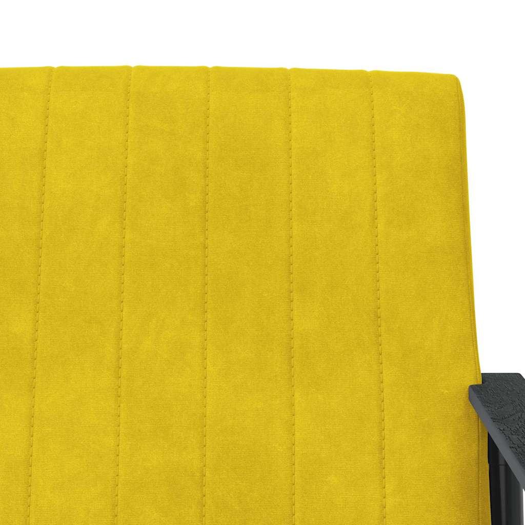 sillón Amarillo 59 x 75 x 78 cm Terciopelo