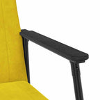 sillón Amarillo 59 x 75 x 78 cm Terciopelo