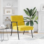 sillón Amarillo 59 x 75 x 78 cm Terciopelo