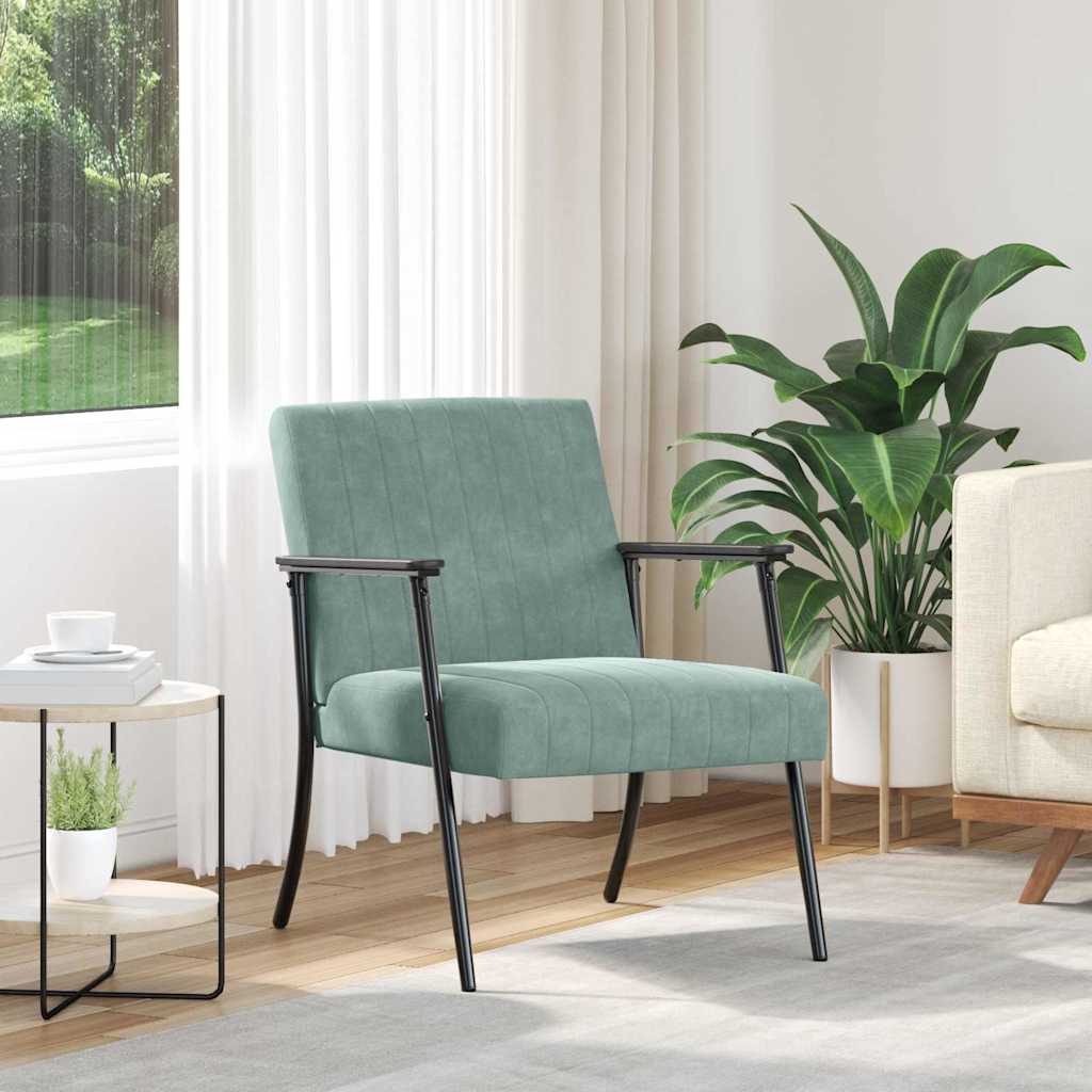 Poltrona Amarela 59 x 75 x 78 cm Veludo