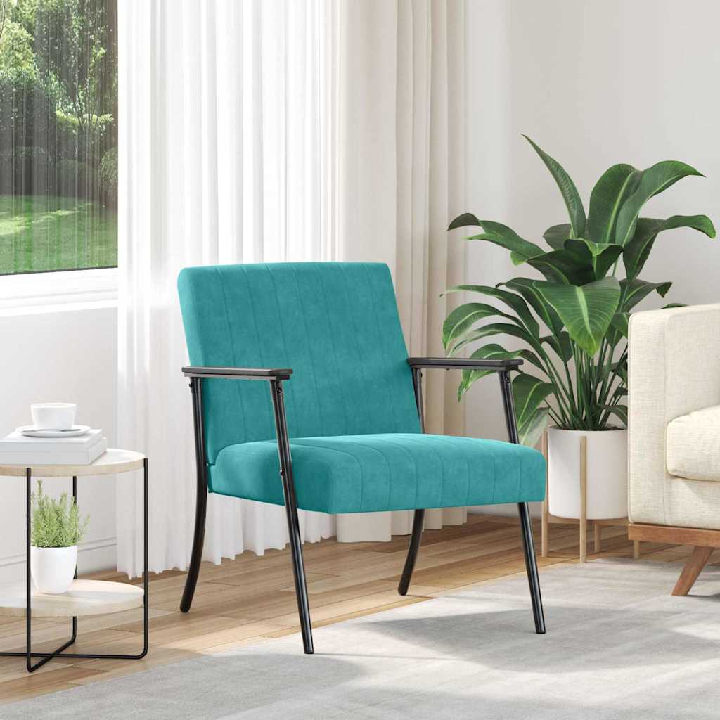 Poltrona Amarela 59 x 75 x 78 cm Veludo