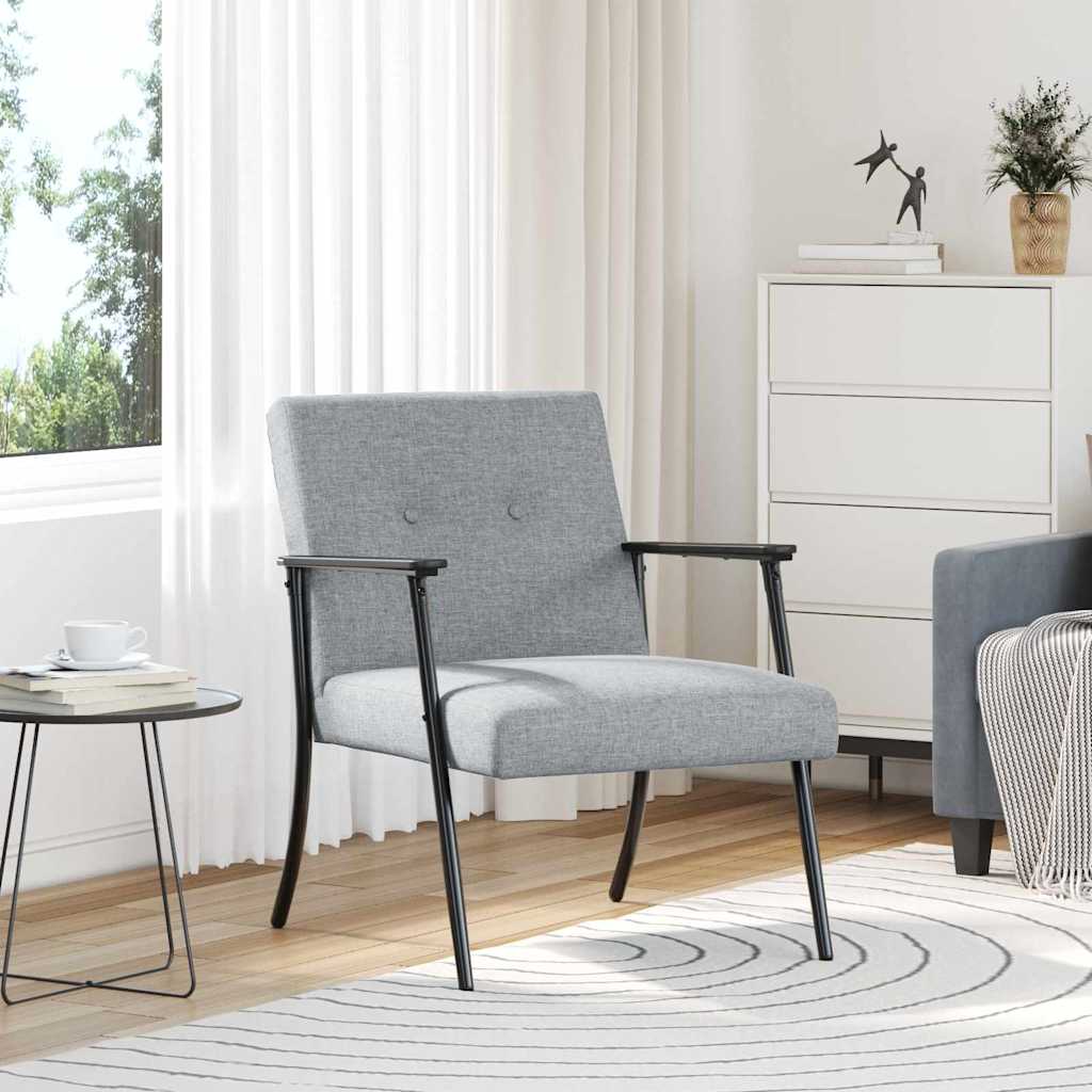 Cream fabric armchair