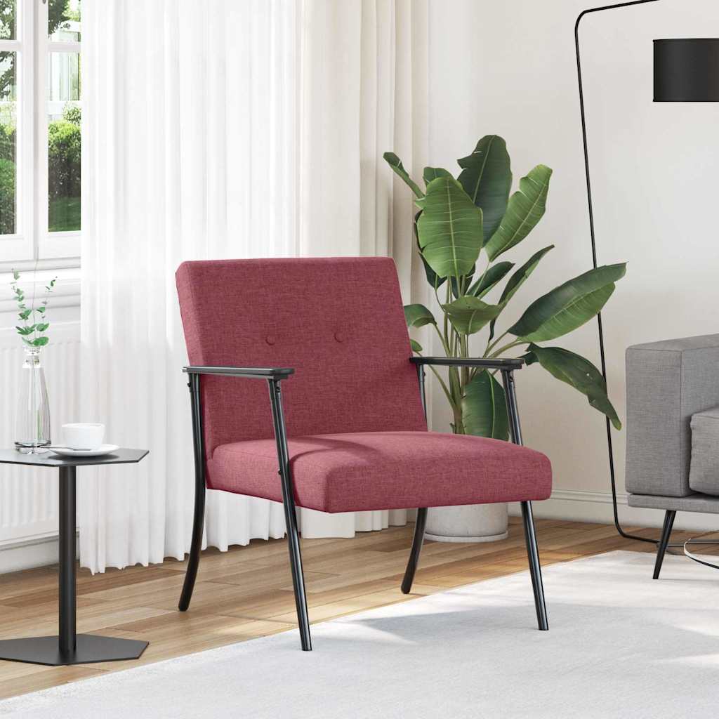 Cream fabric armchair