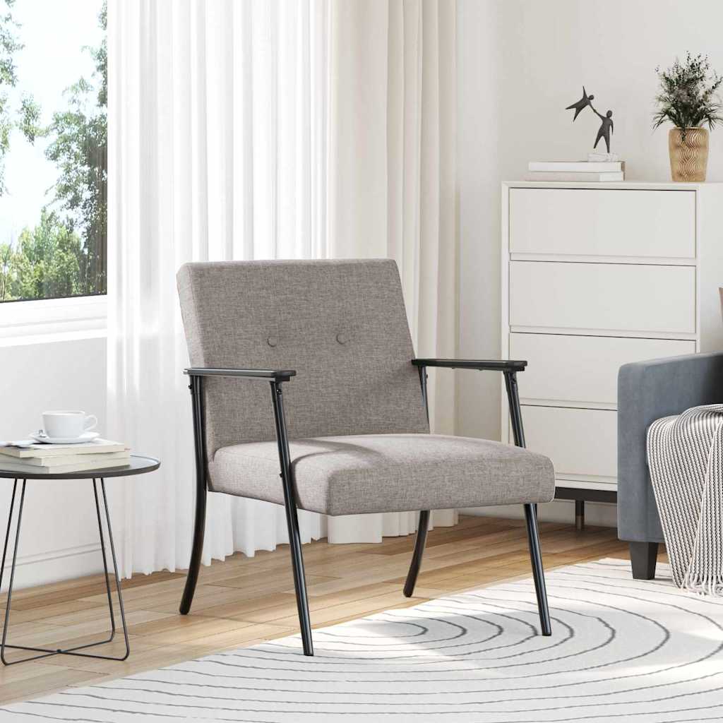 Cream fabric armchair