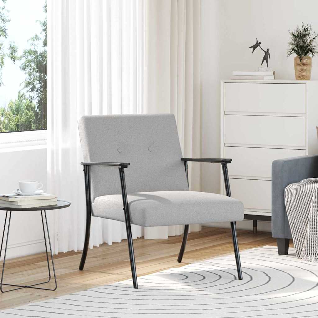 Cream fabric armchair