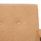 sillón Beige Tejido parecido a lana rizada
