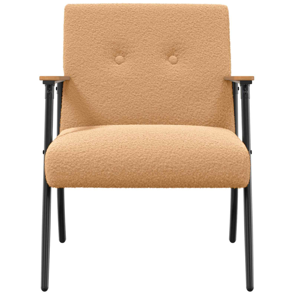 sillón Beige Tejido parecido a lana rizada