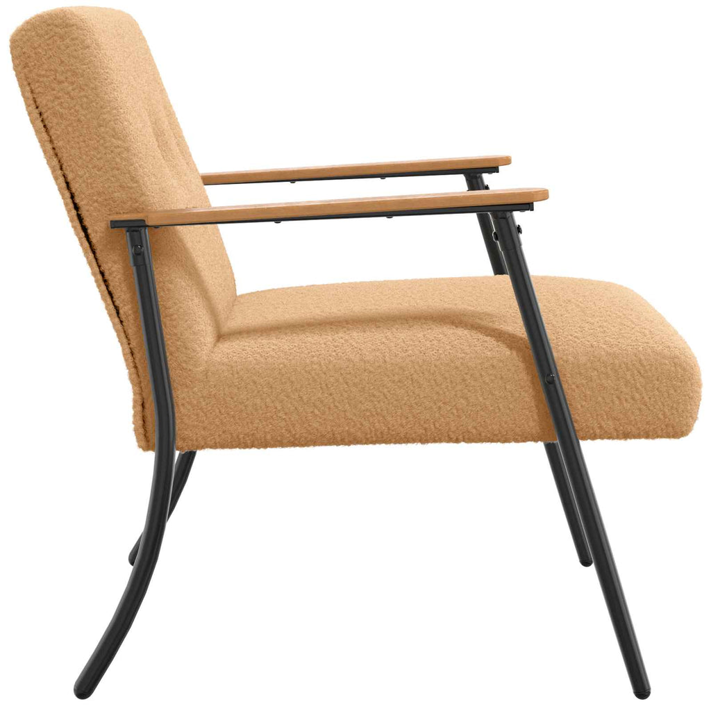 sillón Beige Tejido parecido a lana rizada