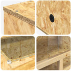 Terrario Marrón 100 x 50 x 50 cm OSB