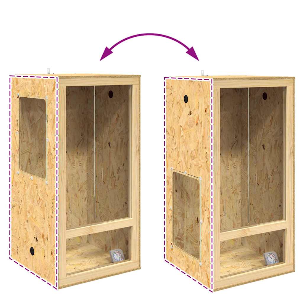 Terrario Marrón 50 x 50 x 100 cm OSB