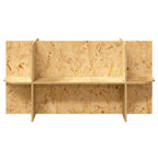 Base de Terrario con estante Marrón 100 x 40 x 50 cm OSB