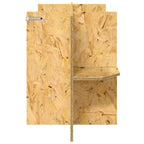 Base de Terrario con estante Marrón 100 x 40 x 50 cm OSB