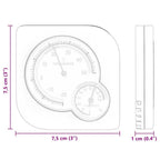 Higrómetro Termo 7,5 x 7,5 x 1,2 cm ABS