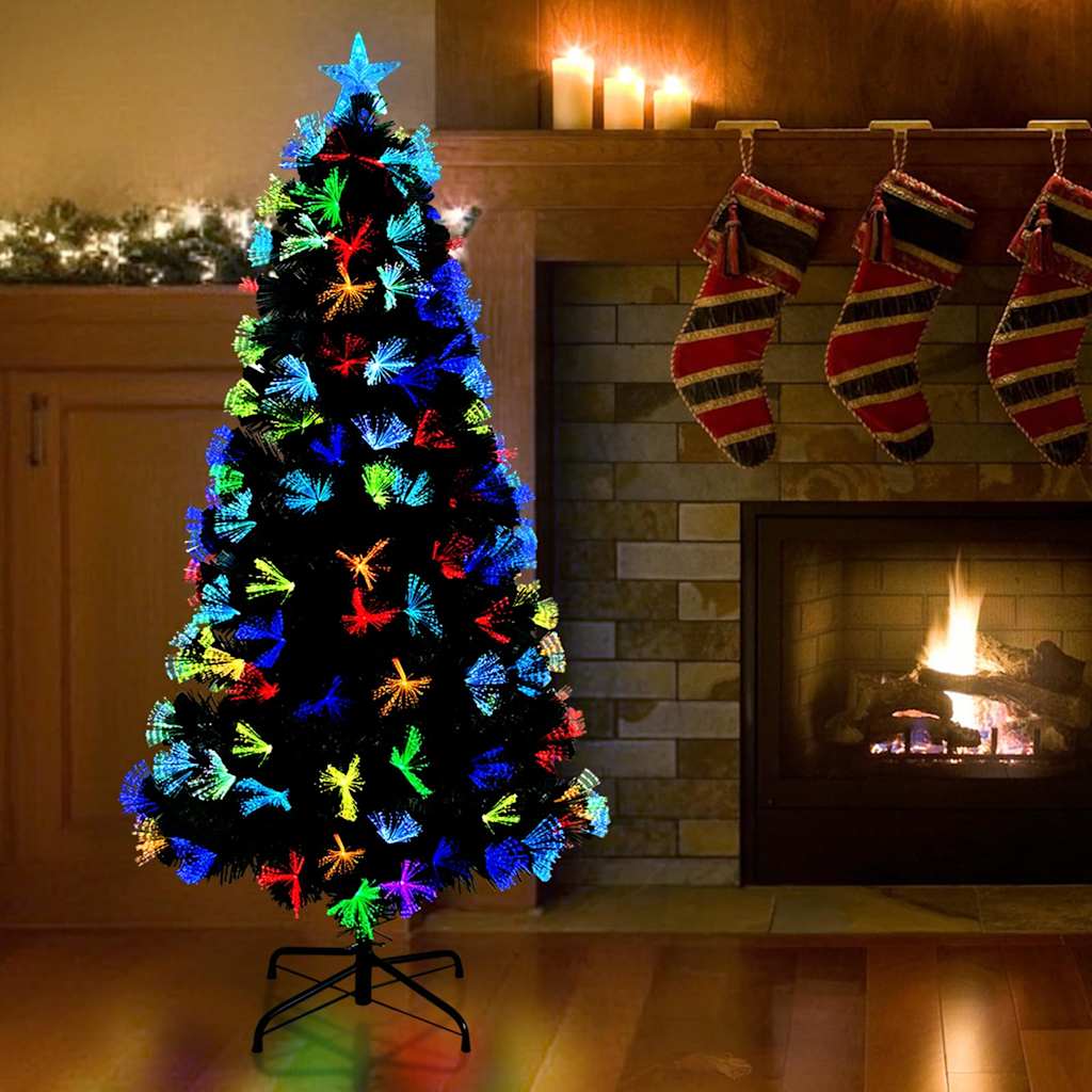 Árbol de Navidad artificial con 120 LED Verde 120 cm PVC