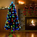 Árbol de Navidad artificial con 120 LED Verde 120 cm PVC