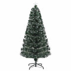 Árbol de Navidad artificial con 120 LED Verde 120 cm PVC