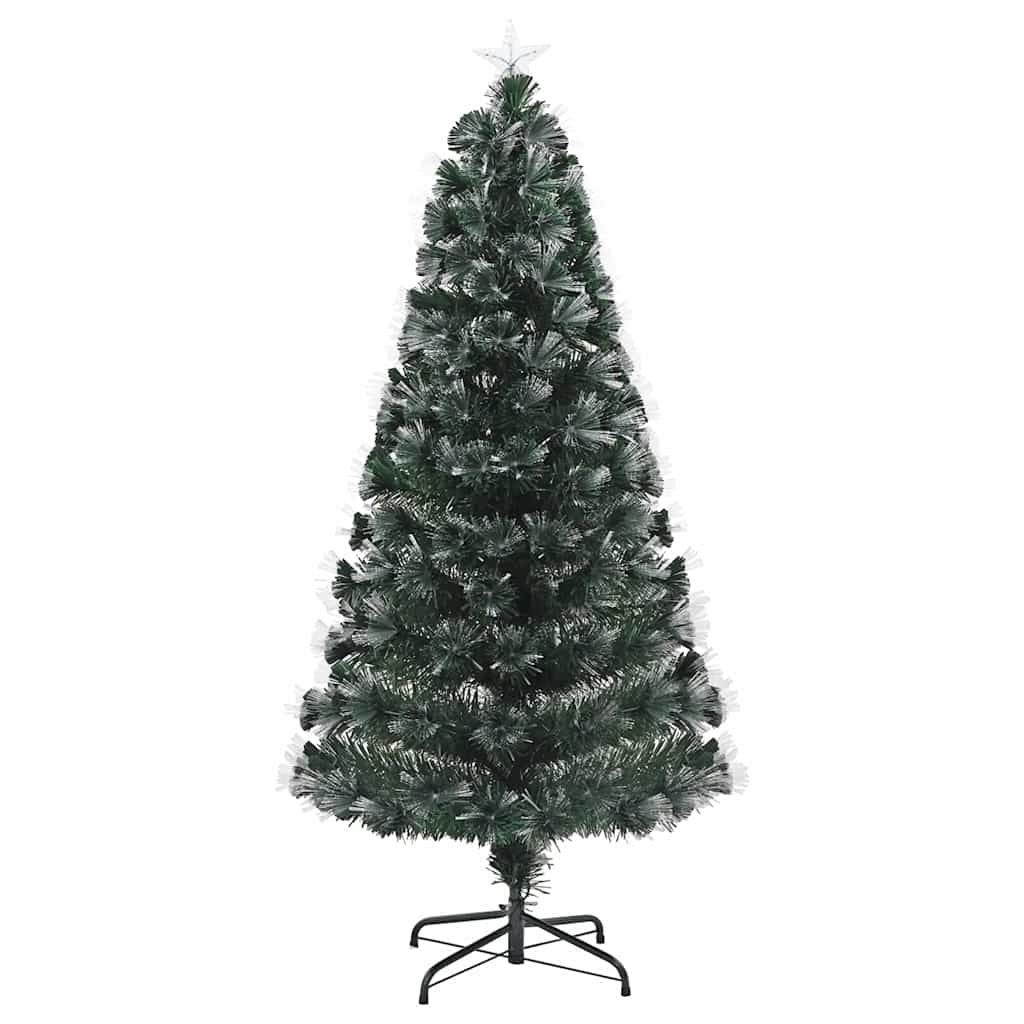 Árbol de Navidad artificial con 120 LED Verde 120 cm PVC