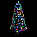 Árbol de Navidad artificial con 120 LED Verde 120 cm PVC
