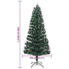 Árbol de Navidad artificial con 300 LED Verde 240 cm PVC