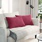 Sofa Cushions 2 pcs Yellow 120 x 40 cm Corduroy Fabric