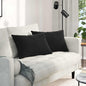 Sofa Cushions 2 pcs Yellow 120 x 40 cm Corduroy Fabric