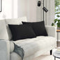 Sofa Cushions 2 pcs Beige 120 x 40 cm fabric