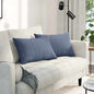 Sofa Cushions 2 pcs Light Yellow 120 x 40 cm Corduroy Fabric