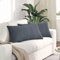 Sofa Cushions 2 pcs Yellow 120 x 40 cm Corduroy Fabric