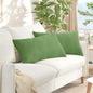 Sofa Cushions 2 pcs Yellow 120 x 40 cm Corduroy Fabric