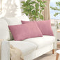 Sofa Cushions 2 pcs Yellow 120 x 40 cm Corduroy Fabric
